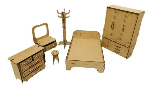 Kit Móveis 24 Peças Casa Da Barbie Móveis Montados