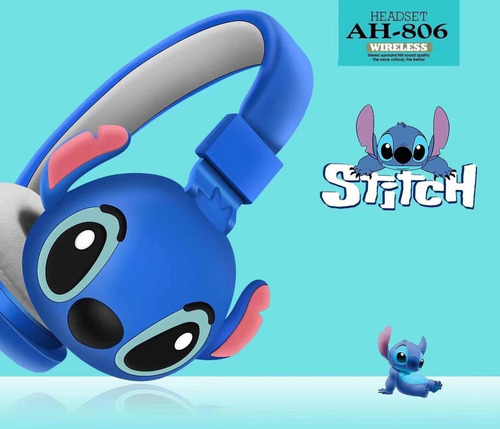 Audífono Bluetooth Stitch Para iPhone Samsung Xiaomi Huawei