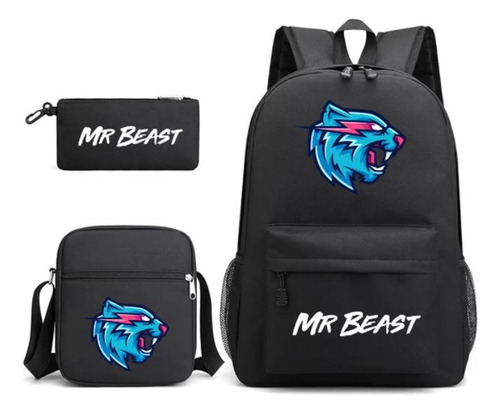 Mochilas Escolares Mr Beast Lightning Cat Para Niños Y Niños