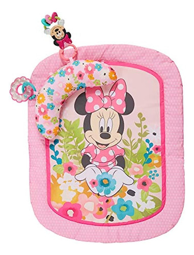 Disney Minnie Mouse Garden Party Tummy Time Prop Mat, E...