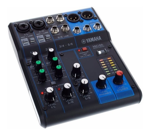 Yamaha Mg06 Consola Mixer Sonido 6 Canales Distrib Oficial