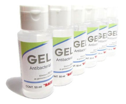 Paquete De Gel Antibacterial 10 Piezas Baco