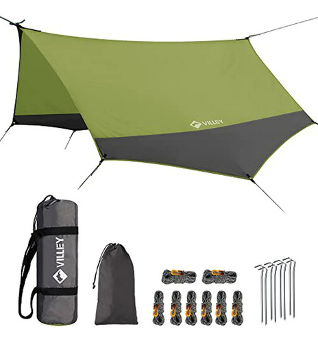 Tarps De Camping Villey Para Carpas, Impermeable Y Portátil