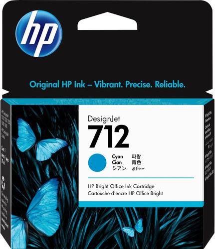 Cartucho Hp 712 Color 29ml Amarillo Magenta Cyan Original