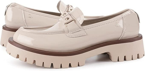 Mocasines Zapatos De Plataforma 4cm Cómodo Charol Para Mujer