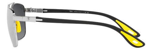 Lente De Sol Ray-ban Ferrari Rb3715m 6g Unisex Lifestyle Grey Mirror Silver Gradient Silver Grey