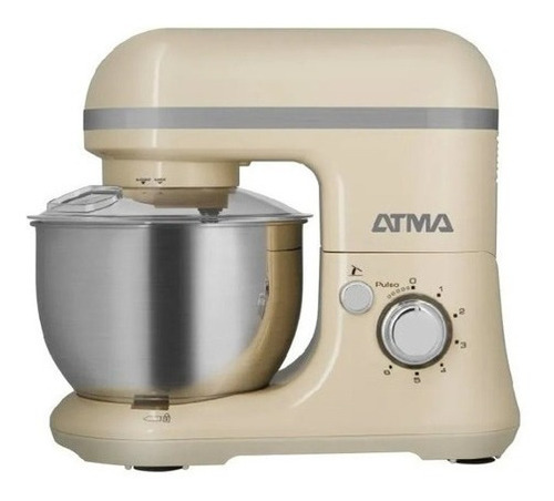 Imagen 1 de 5 de Batidora De Pie Atma Bpat21wp Crema 220 V 6 Vel Bowl 4lts