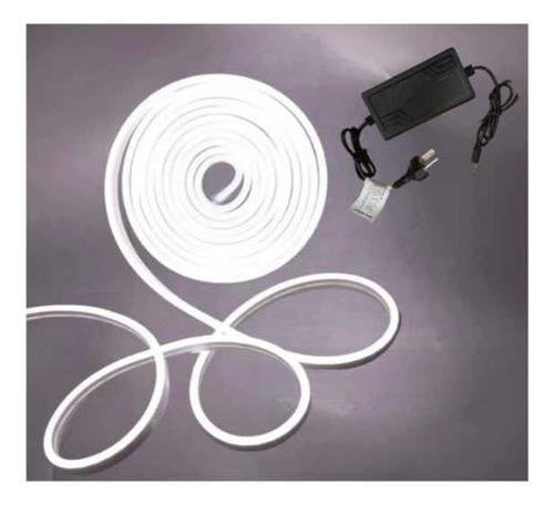 Kit Manguera Luz Neon 5 Mts + Fuente + Ficha 12v Exterior