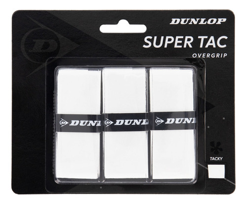 Overgrip Tenis Super Tac Dunlop Premium Blanco X3