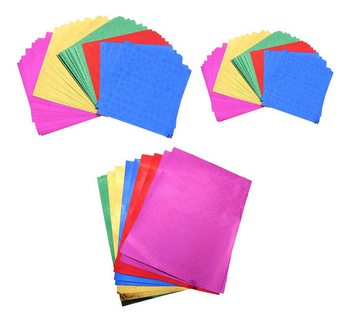 Z 3 Kit De Papel Holográfico Plegable Para Origami - 3