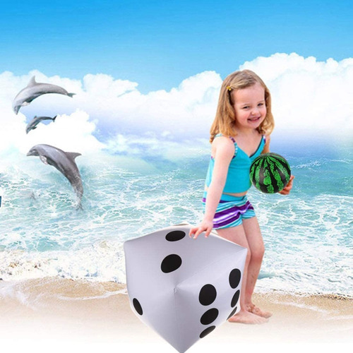 4 Piezas Dados Gigantes Para Piscina Para Juego En El Césped