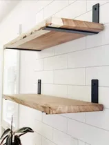 Comprar Juego De Estantes Organizadores Hierro Y Madera 