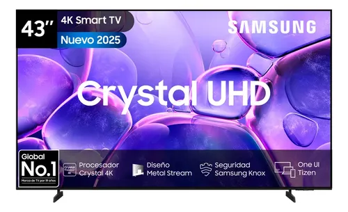 Samsung 43"" Crystal Uhd U8000F 4K Smart Tv (2025) Negro
