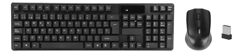 Conjunto De Teclado E Mouse Sem Fio Combo 2.4g Silent Portab