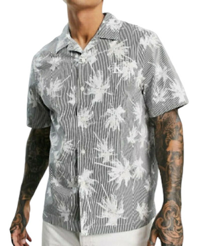 Camisa Calvin Klein Jeans Mod Palm Aop A2