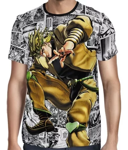 Camiseta Camisa Dio Brando Jojo Bizarre Anime Menino Fx006_x000D_ - JK  MARCAS - Camiseta Infantil - Magazine Luiza