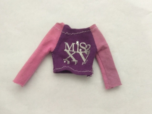Barbie Ropa Sudaderas Blusa Playera Rosa Por Pieza (Usado)