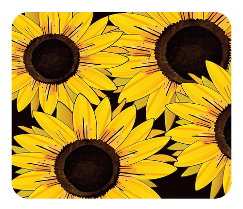 Mouse Pad Girasol Collage Flores Bonitas