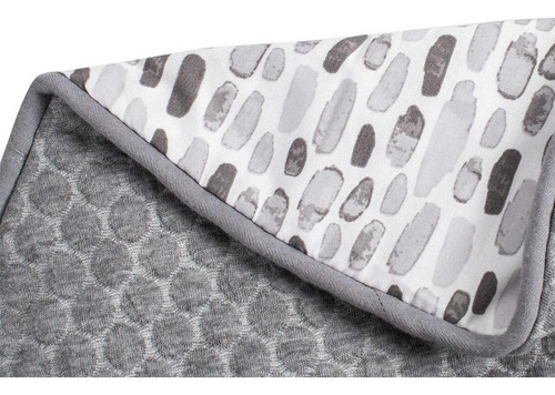 Boppy Cojín De Lactancia Lux Doble Textura Pinceladas color Gris