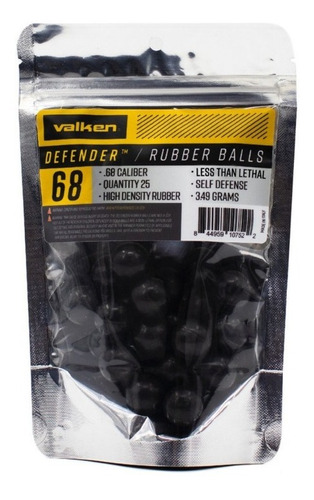 Paintballs Valken Defender Calibre .68 - 25 Piezas Xtrmc