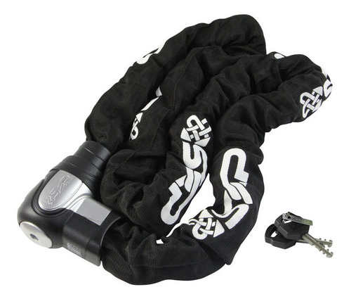 Imagen 2 de 3 de Tranca Sxp Moto Cadena Con Bloqueo Automatico 5.5mm X 1 Mt