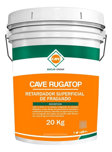 Cave Rugatop - Retardador Superficial De Fraguado 20kg