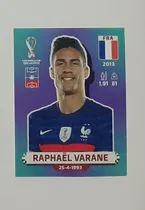 Comprar Figurita Mundial Qatar 2022 Azul Europea Raphael Varane