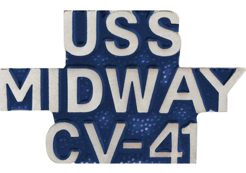 Pin De Solapa Usn Uss Midway Cv-41 De La Armada De Los Estad