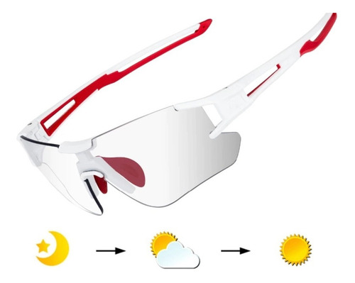 Imagen 1 de 7 de Lentes Deportivos Running Gafas Fotocromáticos Ciclismo Tria