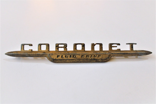 Emblema Coronet Original Auto Antiguo Clasico Dodge Chrysler
