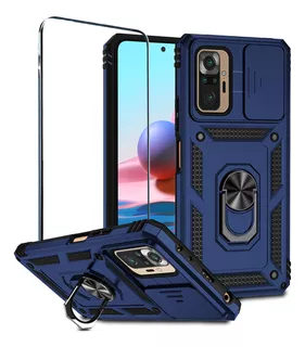 Funda Para Redmi Note 10 Pro Con Protección De Cámara + Mica