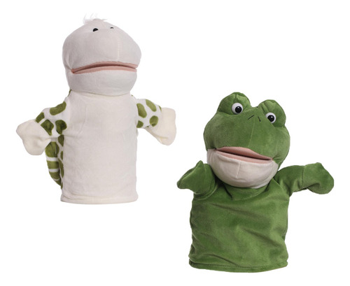 Marionetas De Mano De Peluche, Juguetes Tortuga Rana