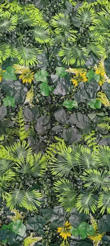 Kit 4 Placas Plantas Artificial Jardim Parede Decorativas