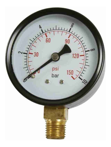 Manómetro De Presión 0 A 150 Psi (10 Bar) Para Bomba De Agua