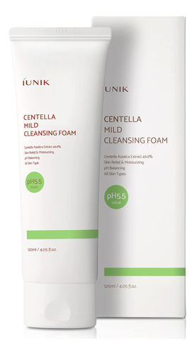 Iunik Centella - Limpiador Facial Espumoso Suave Subcido De