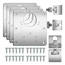 Comprar 4 Piezas Placas Reparadoras De Bisagras En Acero Inoxidable