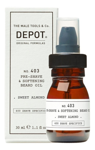 Aceite Pre Afeitado, Suavizante De Barba N°403, Depot, 30ml.