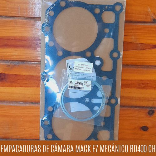 Empacadura De Camara Camion Mack Motor E7 Mecanico Rd