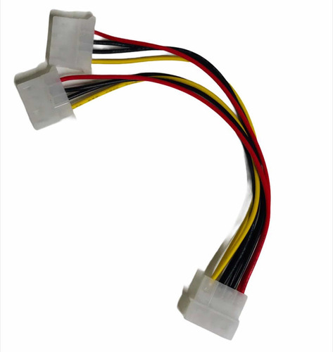 Cable De Poder Derivación Spliter Para Pc Y Adaptador