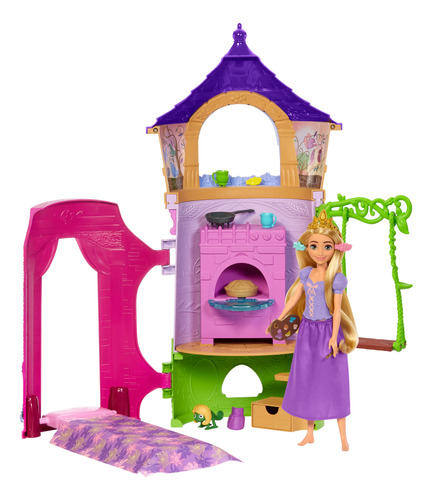 Rapunzel Torre Y Muñeca Con Accesorios Disney Princesas