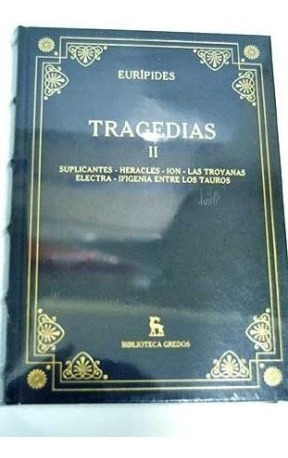 Tragedias I [euripides] (biblioteca Gredos) (cartone) - Eur