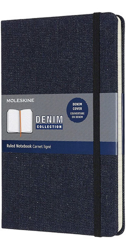 Libreta Moleskine Denim Collection Grande Dura Azul Rayada