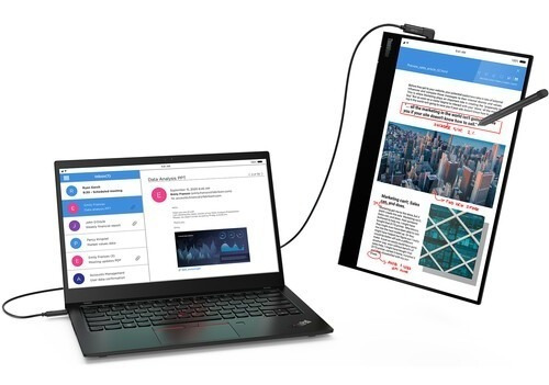 Imagen 8 de 10 de Lenovo M14t Monitor Portatil Fhd Ips Tactil 10 Puntos 14''