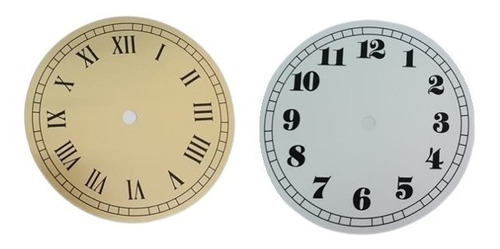 Tablero Reloj De Pared Aluminio Artesania X5unds Esfera Dial