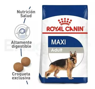 Alimento Royal Canin Maxi Adult Sabor Mix 15 Kg - Seco