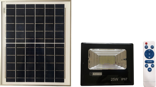 Foco Led Panel Solar 25w Independiente Matko Envio Gratis