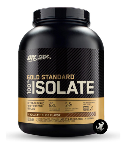 Gold Standard 100% Isolate 5 Lb Optimum Nutrition Aislada Sabor Chocolate Bliss (5 Lbs)