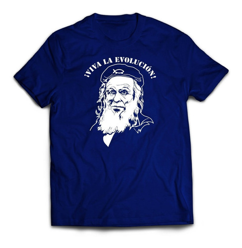 Remera Viva La Evolución Charles Darwin Origen Especies Che