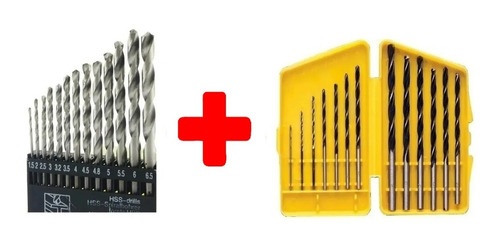 Imagem 1 de 7 de Jogo De Broca Para Metal E Madeira Com 26 Peças 1.5 A 6.5mm