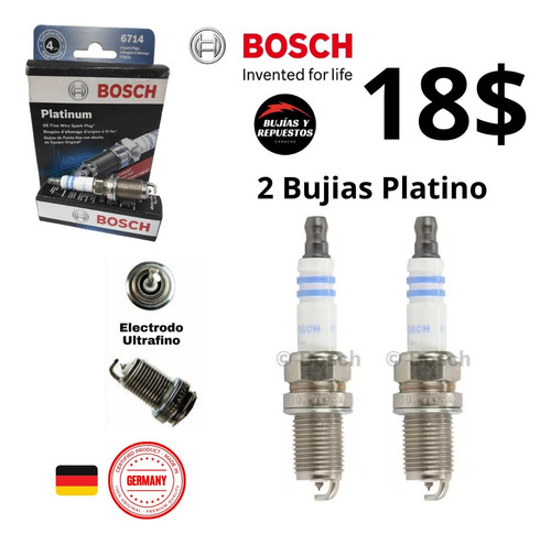 Bujias Audi A3 A4 A6 Bosch Platino +2 Originales   